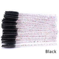 HKM-543571 Crystal Acrylic Eyelash Brush with Nylon Bristles - Multiple Color Options Available