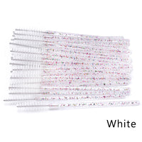 HKM-543571 Crystal Acrylic Eyelash Brush with Nylon Bristles - Multiple Color Options Available