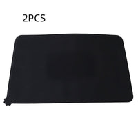 HKM-728275 Modern Silicone Pet Food Mat - Solid Color with Cartoon Design, 47x29.5cm, Available in Black and Gray