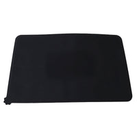 HKM-728275 Modern Silicone Pet Food Mat - Solid Color with Cartoon Design, 47x29.5cm, Available in Black and Gray