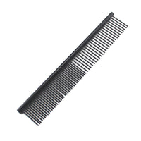 HKM-642707 Stainless Steel Medium Pet Comb with Electroplating and Piano Lacquer Finishes, 19x3.5cm