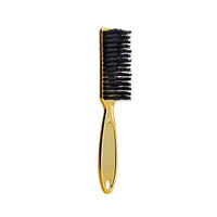 HKM-437779 Retro Gradient Electroplated Hair Brush for Neck Cleaning and Beard Grooming - Available in Gold, Black, and Silver