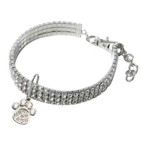 HKM-416275 Crystal Elastic Pet Collar - Cartoon Design for All Seasons and Festivals