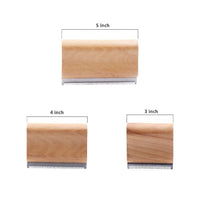 HKM-066387 Pet Hair Removal Comb - Stainless Steel and Wood Design, Available in Three Sizes