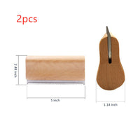 HKM-066387 Pet Hair Removal Comb - Stainless Steel and Wood Design, Available in Three Sizes