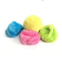HKM-608915 Three-Color Sounding Anti-Bite Cat Toy Ball with Plush and Electronic Components - Magic Smart Ball, 13.5 cm Diameter