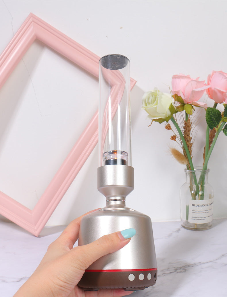 KTX-477139 Candlelight Bluetooth Speaker with Night Light and Immersive Subwoofer Function