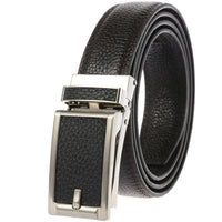 HKM-676435 Automatic Buckle Fashion Ratchet Leather Belt - Model LY33-32322-5