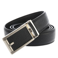 HKM-676435 Automatic Buckle Fashion Ratchet Leather Belt - Model LY33-32322-5
