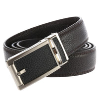 HKM-676435 Automatic Buckle Fashion Ratchet Leather Belt - Model LY33-32322-5