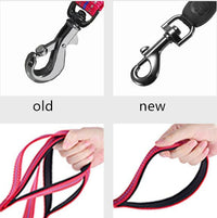 HKM-151827 LED Luminous Nylon Reflective Pet Collar Leash with Multi-Flash Modes