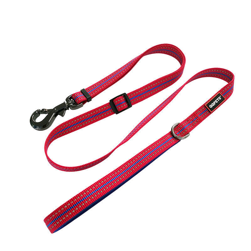 HKM-151827 LED Luminous Nylon Reflective Pet Collar Leash with Multi-Flash Modes
