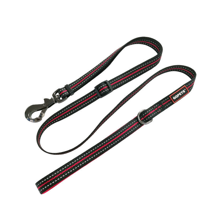HKM-151827 LED Luminous Nylon Reflective Pet Collar Leash with Multi-Flash Modes