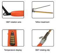 HKM-369875 Automatic Tourmaline Ceramic Curling Iron - 21-30 mm Diameter, Digital Temperature Control, 160-220 °C, 360° Rotatable Power Cord