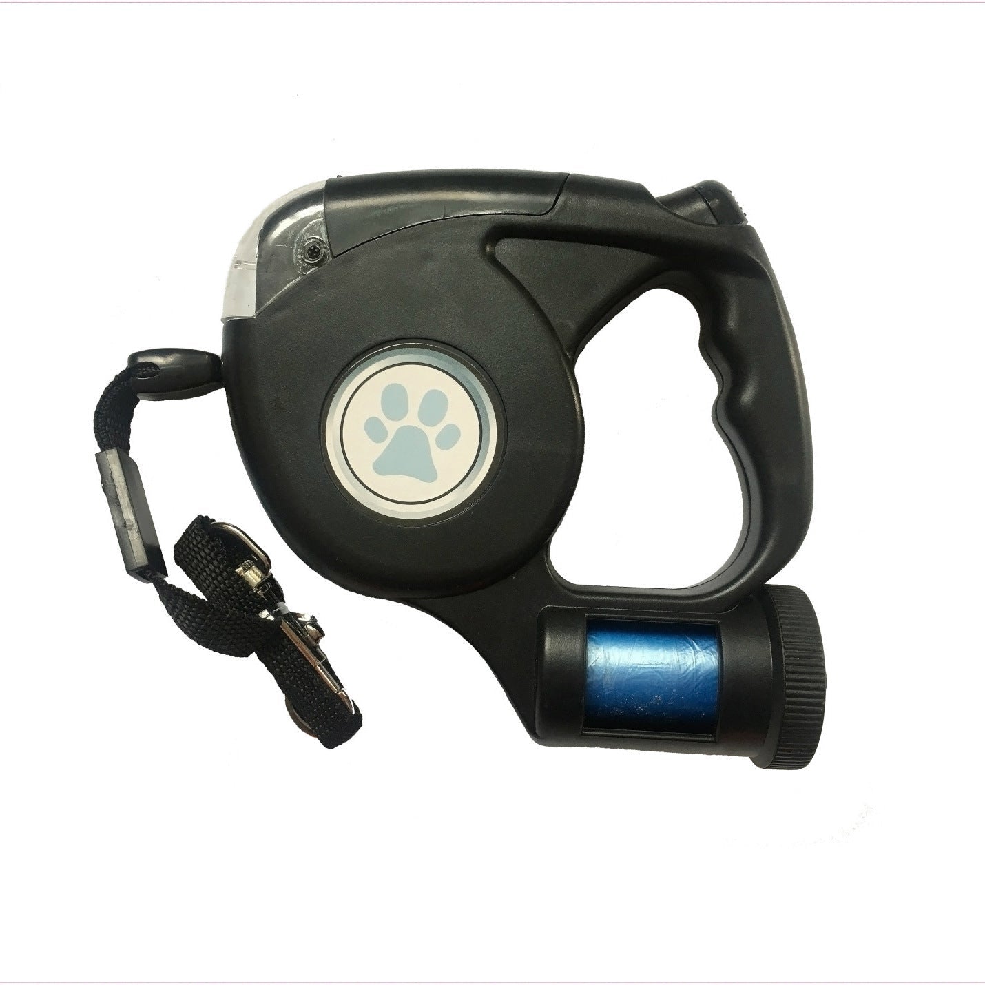 HKM-593939 Automatic Retractable Pet Traction Rope with LED Light - Durable ABS Material in Multiple Colors