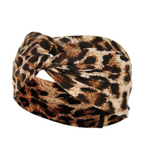 HKM-669395 Floral Plaid Women's Printed Knitted Wide-Brim Headband