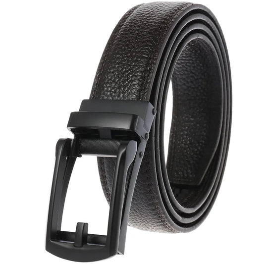 HKM-019923 Fashion Design Leather Automatic Buckle Belt with Adjustable Fit