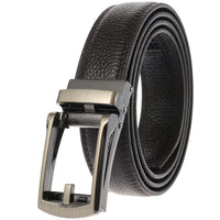 HKM-019923 Fashion Design Leather Automatic Buckle Belt with Adjustable Fit