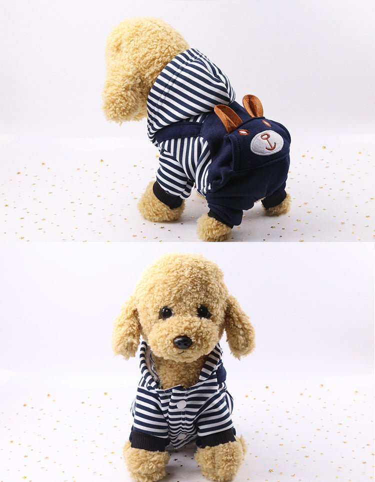 HKM-013523 Rabbit Costume for Pets - Cloth Material, British Style, Unisex Design, Available in Multiple Sizes