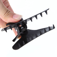 HKM-335955 Black Butterfly Hair Claw Clip - Durable Plastic for Secure Hair Hold - 8cm Length