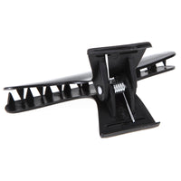 HKM-335955 Black Butterfly Hair Claw Clip - Durable Plastic for Secure Hair Hold - 8cm Length