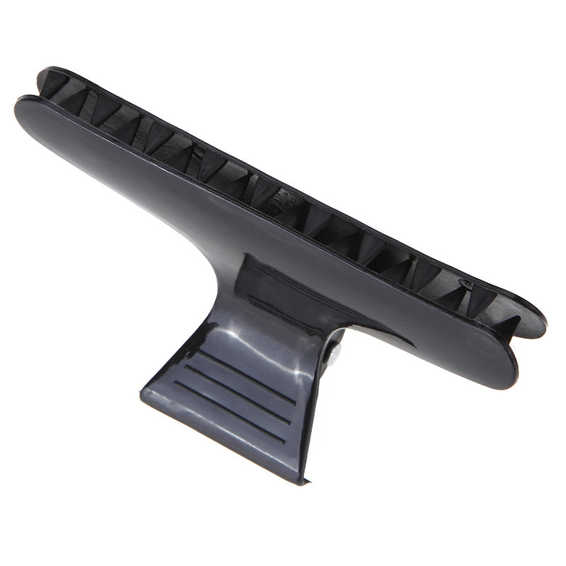 HKM-335955 Black Butterfly Hair Claw Clip - Durable Plastic for Secure Hair Hold - 8cm Length