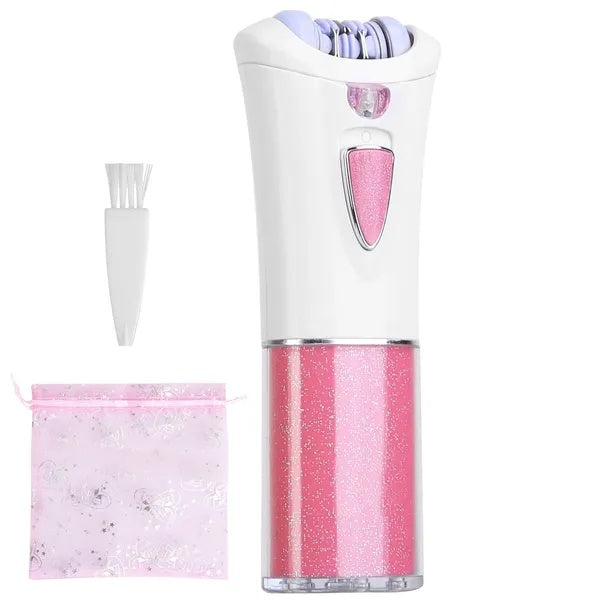 HKM-235987 Cordless Women's Epilator with LED Light and 9 Tweezers for Body and Facial Hair Removal