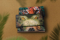 HKM-031635 Explorer Eyeshadow Palette - 12 Color Animal-Themed Shades: Piglet, Tiger, Crocodile, Ice Wolf