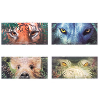 HKM-031635 Explorer Eyeshadow Palette - 12 Color Animal-Themed Shades: Piglet, Tiger, Crocodile, Ice Wolf