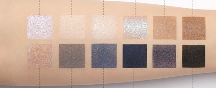HKM-031635 Explorer Eyeshadow Palette - 12 Color Animal-Themed Shades: Piglet, Tiger, Crocodile, Ice Wolf
