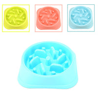 HKM-780627 Eco-Friendly Anti-Choking Slow Feed Dog Bowl - 20.5cm Bottom Diameter, 19cm Mouth Diameter, 4.5cm Height