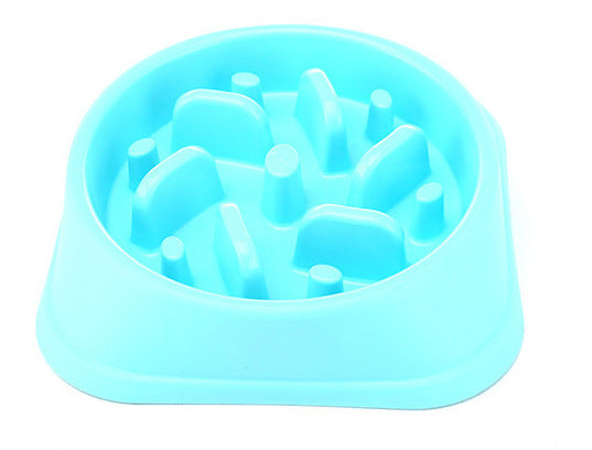 HKM-780627 Eco-Friendly Anti-Choking Slow Feed Dog Bowl - 20.5cm Bottom Diameter, 19cm Mouth Diameter, 4.5cm Height
