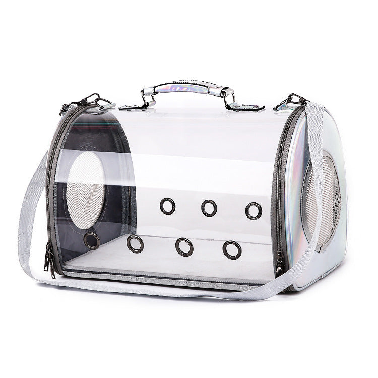 HKM-710163 Transparent Pet Carrier with Travel-Friendly Design
