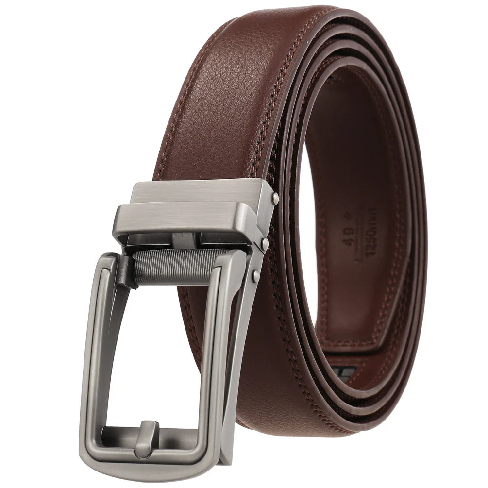 HKM-346451 Men's Leather Belt 3.0cm - Classic Design and Durable Material, Perfect for Everyday Wear