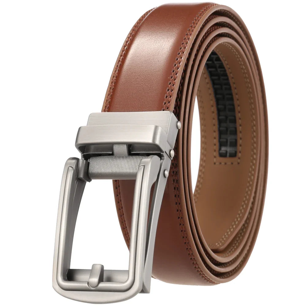 HKM-346451 Men's Leather Belt 3.0cm - Classic Design and Durable Material, Perfect for Everyday Wear