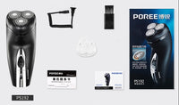 HKM-200915 Men's Electric Shaver with 3 Blades, Model vPro PS192, Power Cord Charging, 60-Minute Use