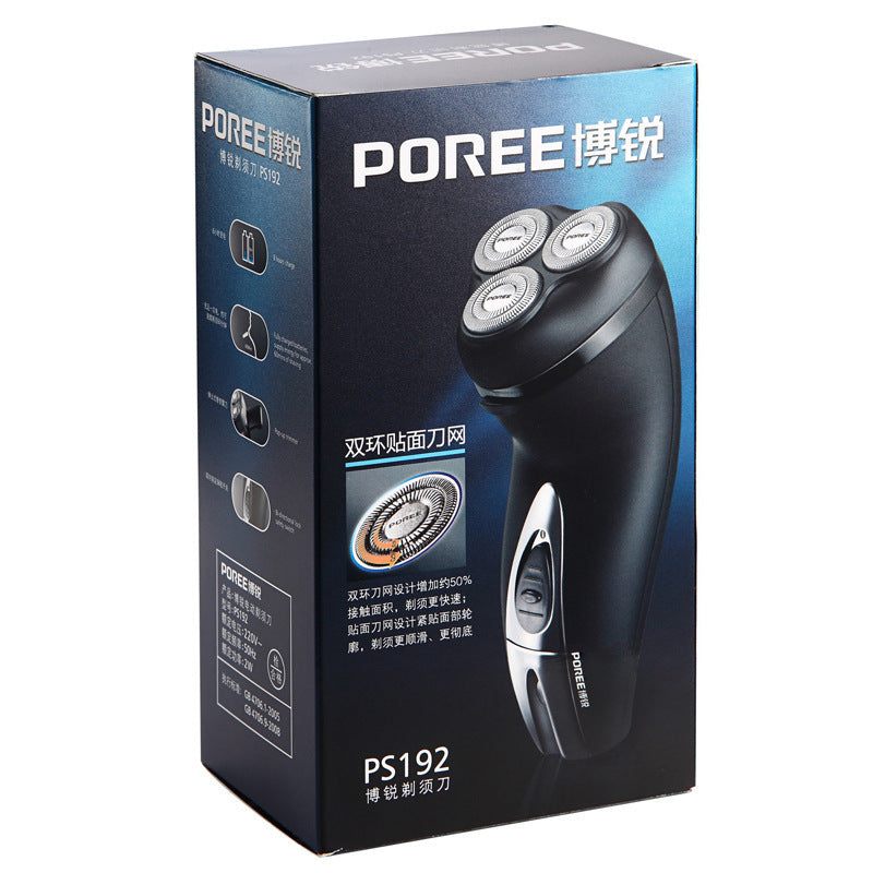 HKM-200915 Men's Electric Shaver with 3 Blades, Model vPro PS192, Power Cord Charging, 60-Minute Use