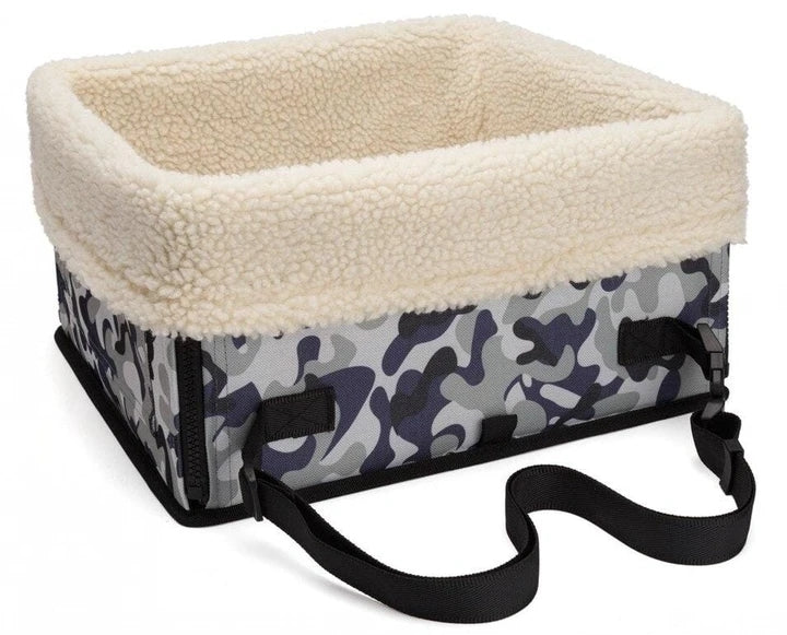 HKM-592595 Portable Waterproof Foldable Dog Car Seat with Elevated Frame
