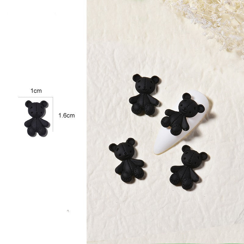 HKM-250067 Cute Cartoon Bear Nail Drill - DIY Decoration, Three-Dimensional Design in Various Colors