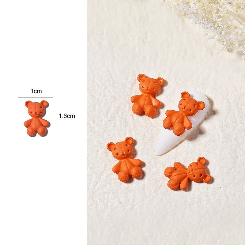 HKM-250067 Cute Cartoon Bear Nail Drill - DIY Decoration, Three-Dimensional Design in Various Colors