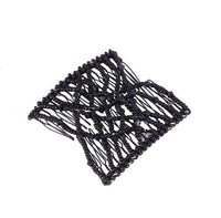 HKM-650131 Bright Beaded Variety Hair Clips and Magic Hair Comb Set with Acrylic and Metal Materials