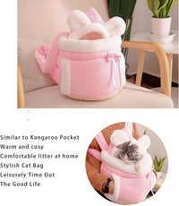 HKM-641171 Cozy Cat & Dog Carrier Backpack with Double Pockets for Travel and Comfort