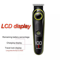 HKM-068691 Rechargeable 5-in-1 Household Electric Clippers with Multi-Cutter Heads and Accessories