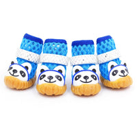 HKM-775763 Breathable Mesh Dog Shoes - Soft and Stylish Footwear for Small to Medium Dogs - Available in Red, Blue, and Pink