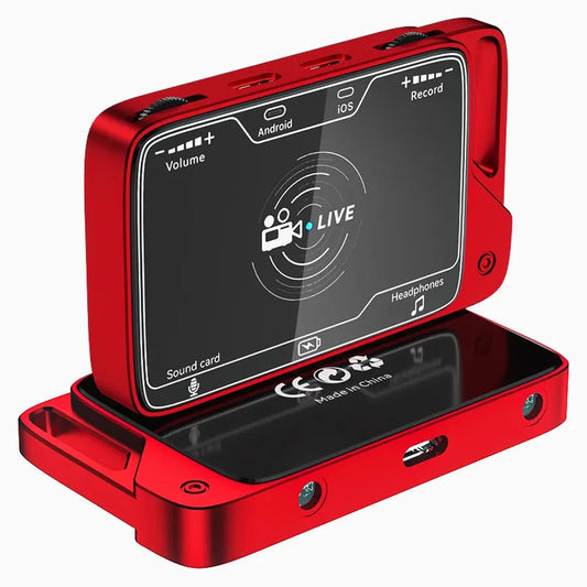 KTX-129619 USB Live Broadcast Sound Card for iPhone and Android - Streaming Audio Interface