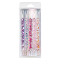 HKM-411603 Double Transparent Rod Nail Art Set with Point Drilling Pen, 5 Sets, 53g