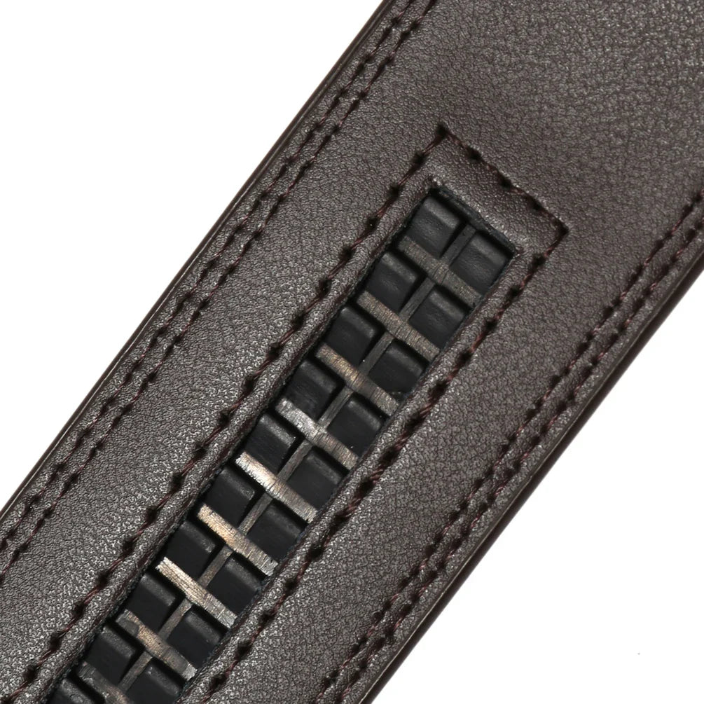 HKM-261651 Men's Casual 3.5cm Automatic Belt - LY35-3311 Adjustable Leather Style Belt