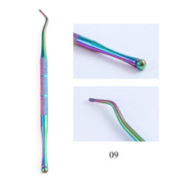 HKM-574291 Electroplated Nail Clippers with Dead Skin Fork Tweezers and Manicure Polishing Tool