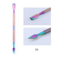 HKM-574291 Electroplated Nail Clippers with Dead Skin Fork Tweezers and Manicure Polishing Tool
