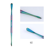 HKM-574291 Electroplated Nail Clippers with Dead Skin Fork Tweezers and Manicure Polishing Tool